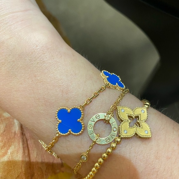 Roberto Coin Yellow Gold 18K Venetian Diamond bracelet - Picture 7 of 8